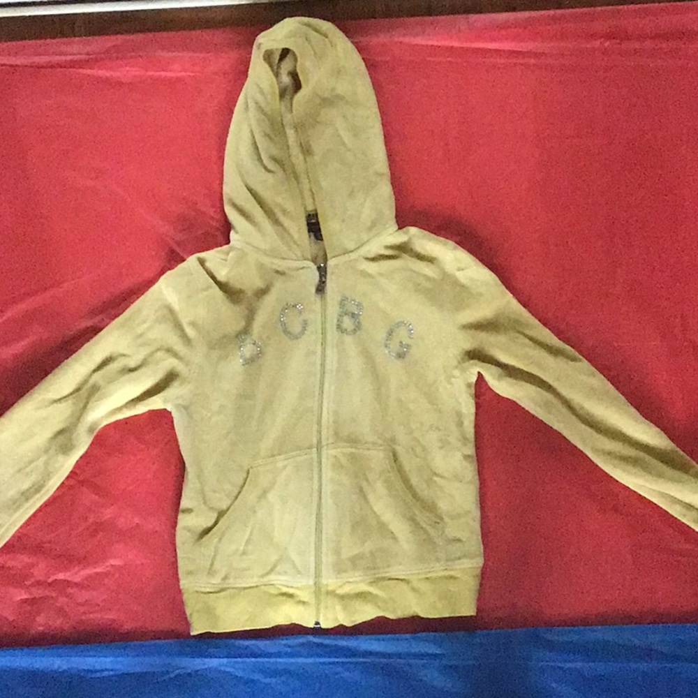 BCBG yellow  hoodie